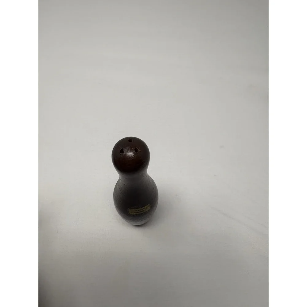 Vintage Wooden Bowling Pins Salt Shaker Replacement Retro